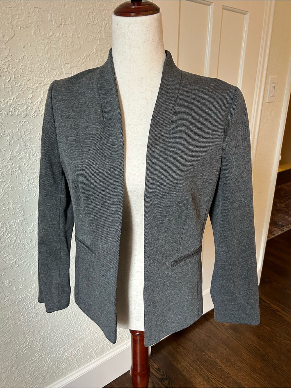 J. Crew Gray Open-Front Women's Blazer